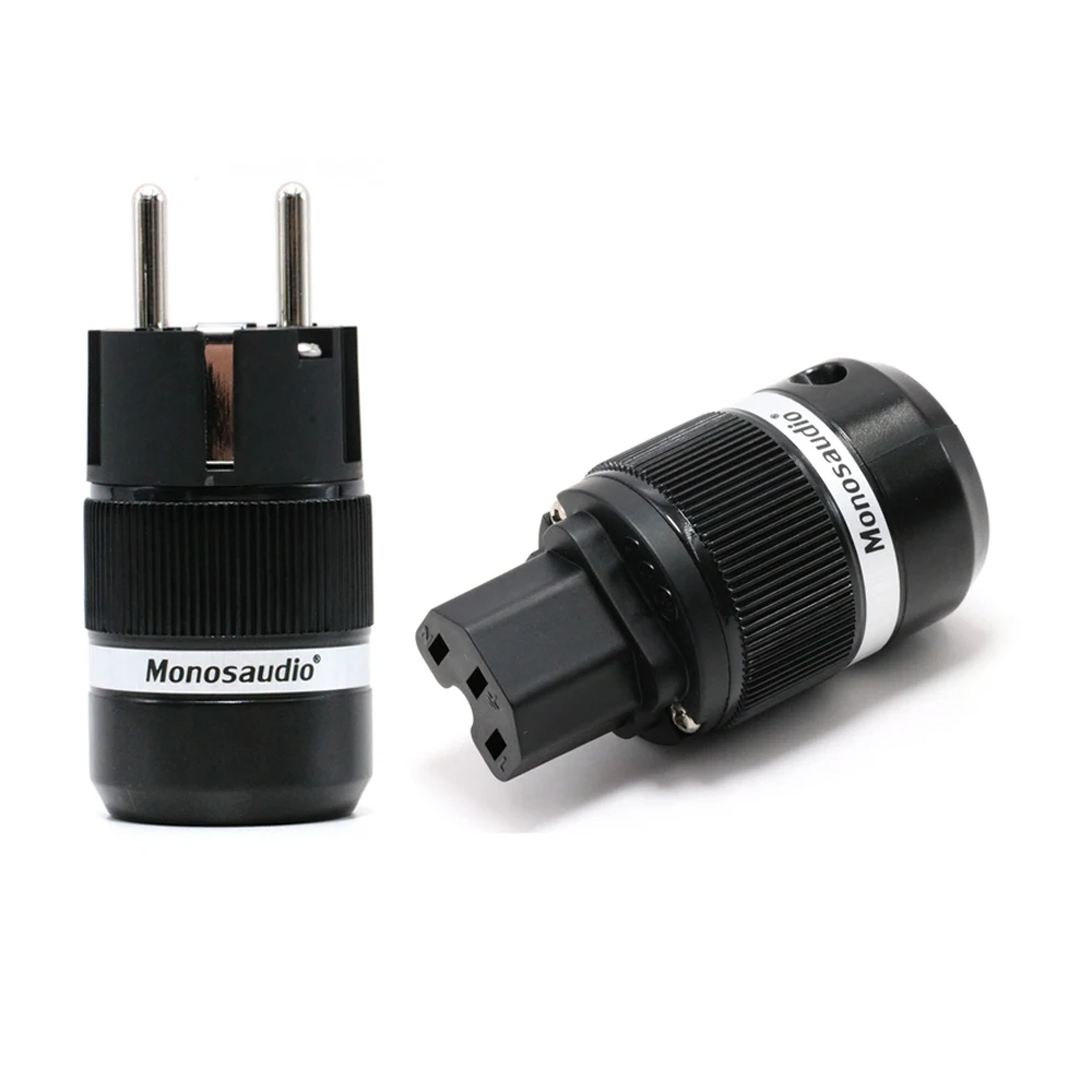 Электрическая вилка Schuko для моносауда E100R/F100R из чистой меди с родиевым покрытием