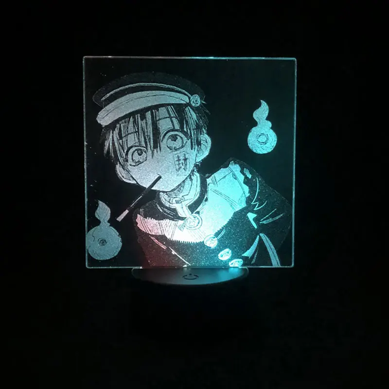 

Сенсорная двухцветная лампа в туалете Hanako Kun японский аниме Манга двухцветный светодиодный светильник Декор двухцветный 3D лампа для детей