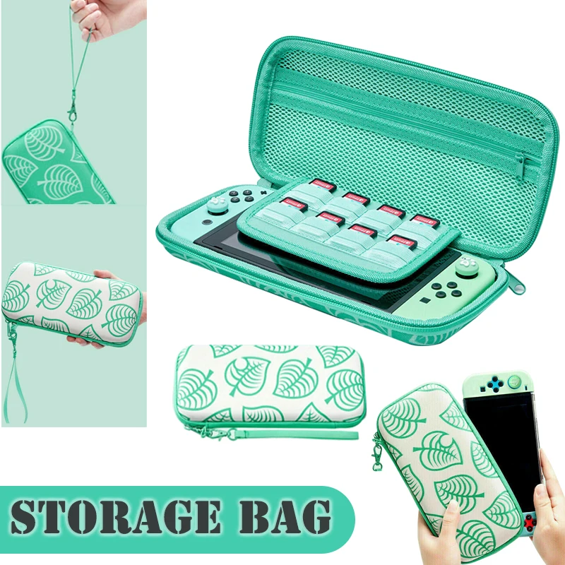 

Storage Bag Portable Mini Handbag for Nintendo Switch Game Console Accessories Premium PU Leather Material Carrying Case