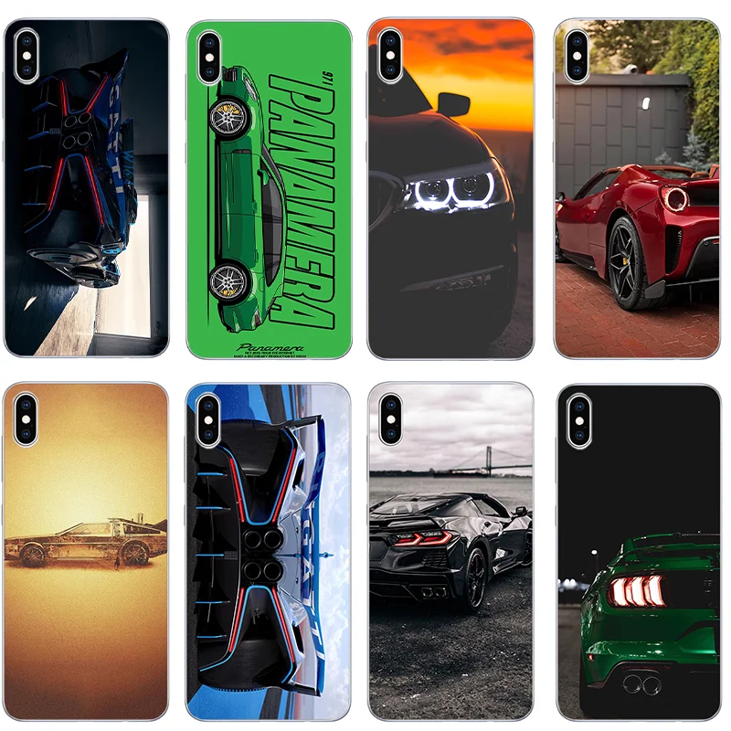 

Luxury car phone case For iPhone 11 12 Pro Max X XS XR Xs Max Mini 6 6s 7 8 Plus Silica gel Cover