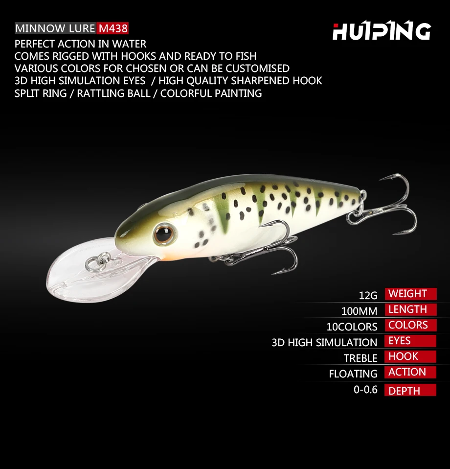 1 piezas приманка воблер pesca 11,5g 10 см manivela cebo de pesca señuelo щуки pesca de la карпа высаживаться