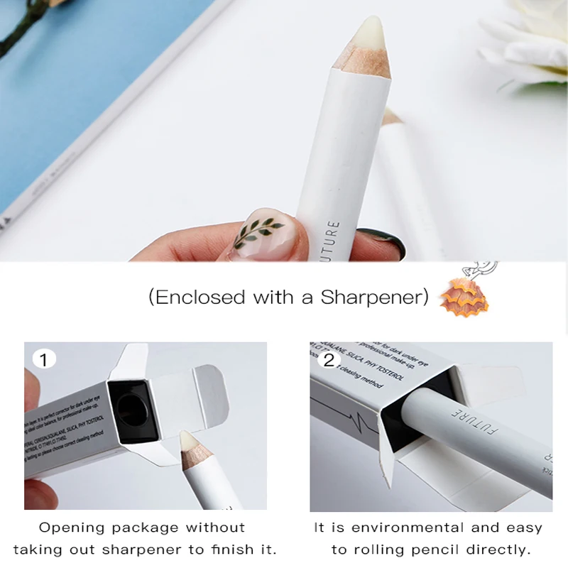 Карандаш Pudaier для фиксации бровей с точилкой водостойкие долговечные