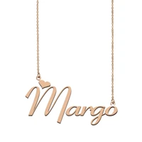 margo name necklace custom name necklace for women girls best friends birthday wedding christmas mother days gift