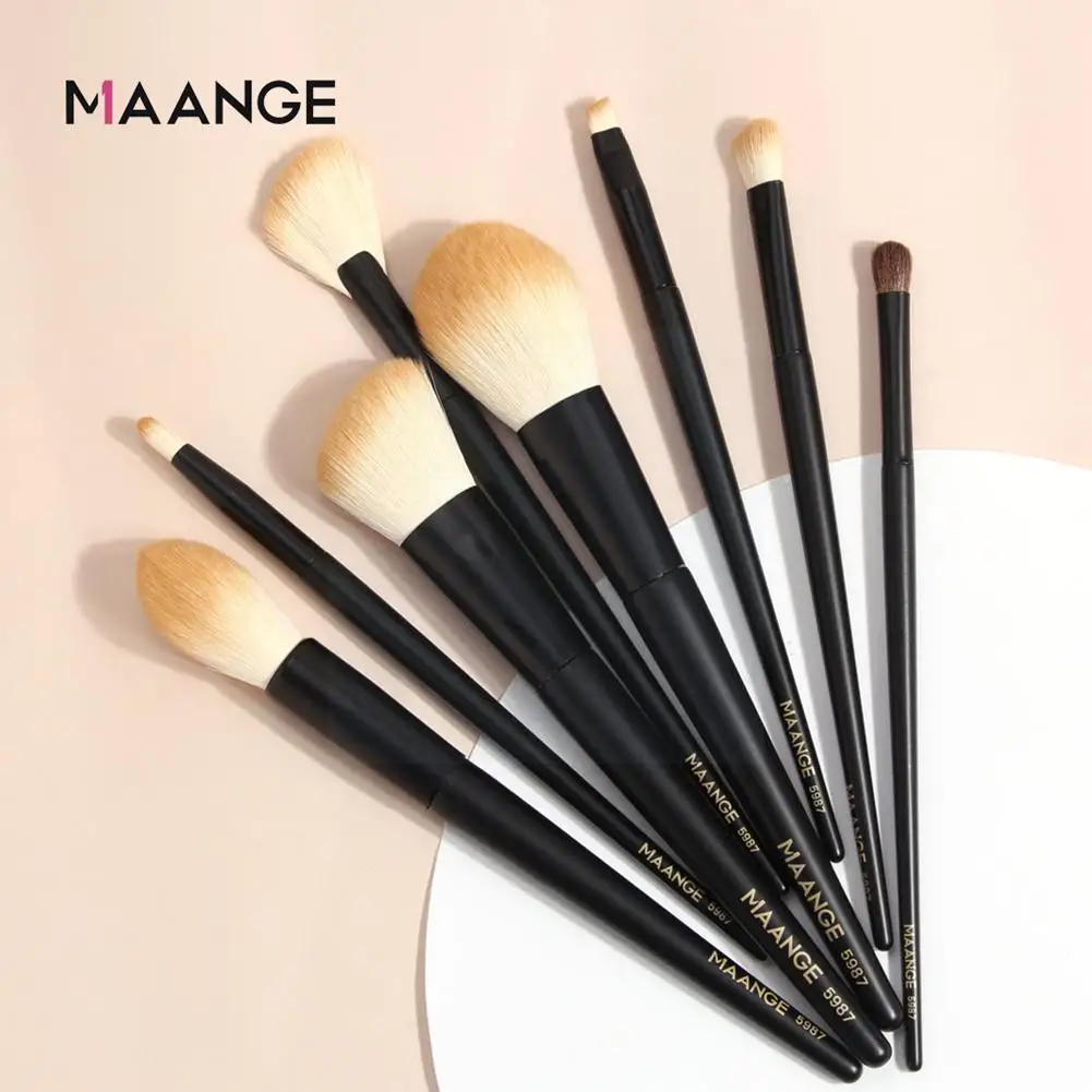 

8pcs/set Makeup Brush Wooden Handle Makeup Brush Set Style Brush Brush Blush Loose Powder Shadow Beauty Eye New Tools C1k5