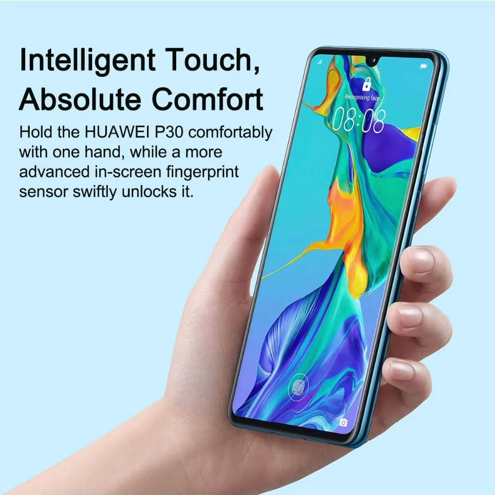 DHL Быстрая HuaWei P30 мобильный телефон Kirin 980 Android 9,1 6," 2340X1080 8 Гб Оперативная память 256 ГБ Встроенная память 40.0MP NFC отпечатков пальцев IP53