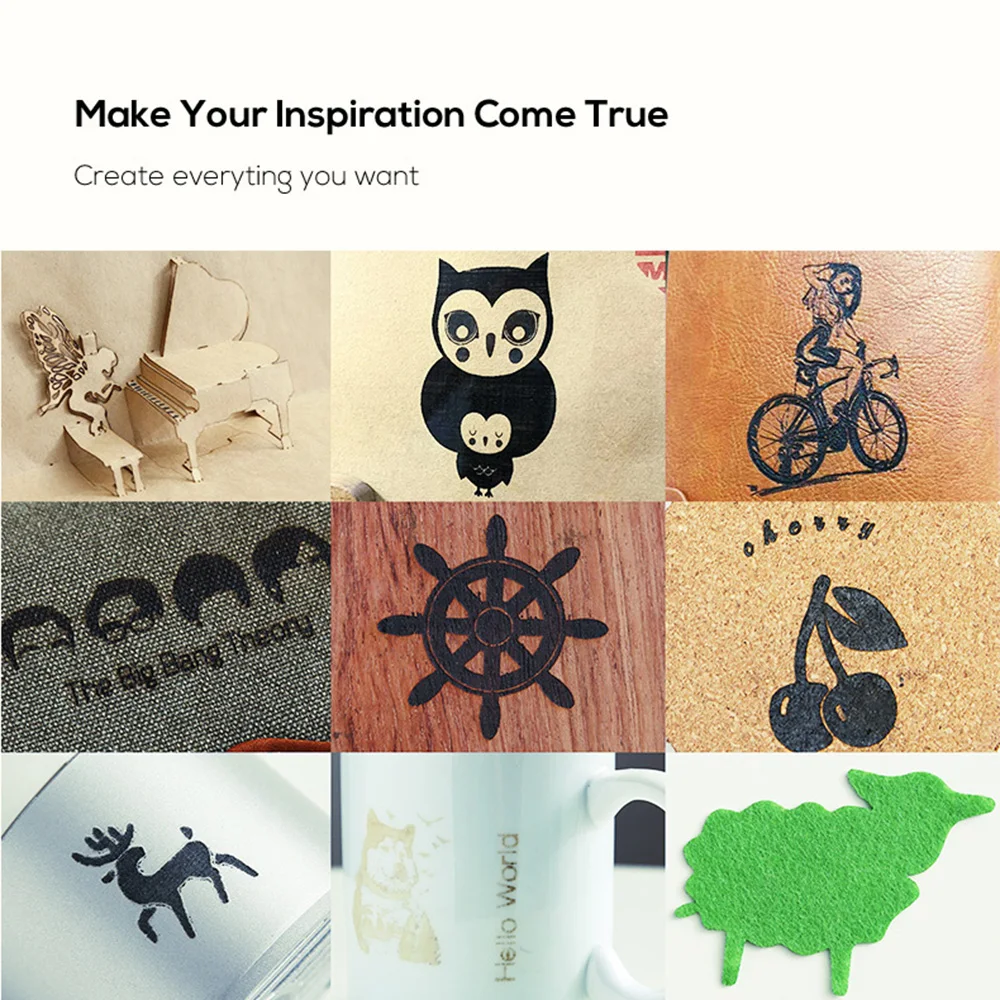 ЕС мини легкий деревообрабатывающий лазерный гравер портативный ручной