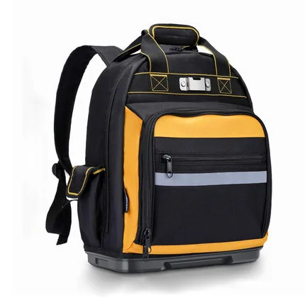 Large Capacity Electrician Tool Backpack Multifunctional Maintenance Installation Portable Canvas Thick Wear-Resistant Backpack
