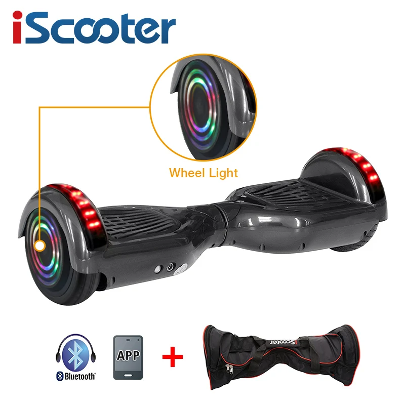 IScooter Bluetooth Ховерборд 2 колеса самобалансирующийся электрический самокат стоящий умный двухколесный скейтборд samsung Аккумулятор самокат