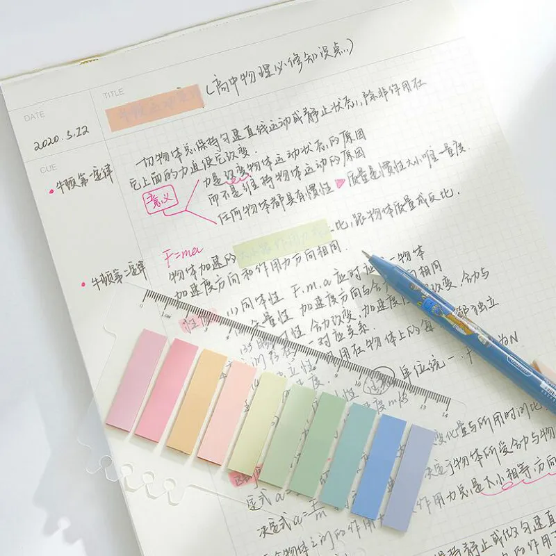 200 листов полупрозрачные Стикеры для заметок водостойкие наклейки домашних