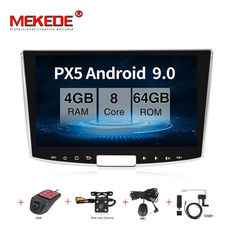MEKEDE 10," PX30 Android 9,0 автомобильный dvd мультимедийный стерео для Volkswagen VW Passat B6 B7 CC Magotan 2011- gps navi авторадио