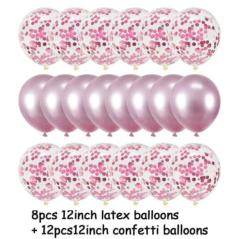 

20pc golden silver confetti balloon wedding birthday party family party venue venue decoration balloon supplies