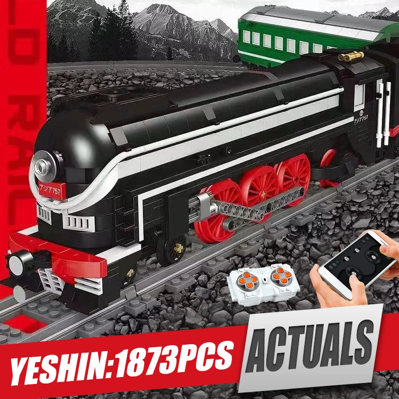 

Набор железнодорожных дорог MOULD KING 12005 SL7 Asia Express, строительные блоки, имитация модели железная дорога, подарок