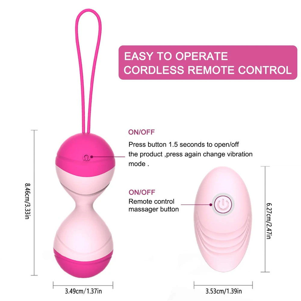 Массажный шарик с 10 мощными бесшумными режимом вибрации идеально сочетаются