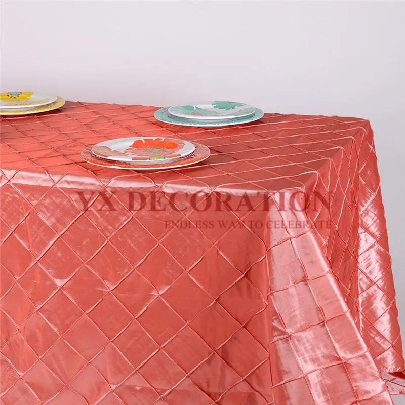 Круглая скатерть из тафты белая для свадьбы Прямоугольная Скатерть событие