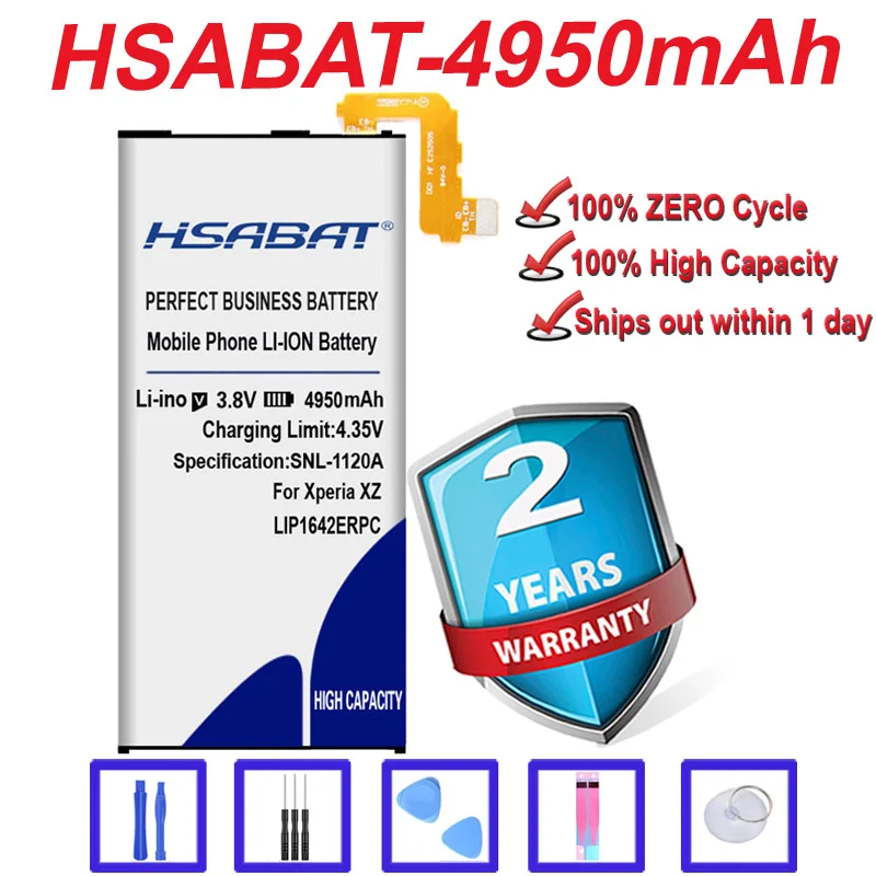 Топ бренд 100% новый 4950mAh LIP1642ERPC Аккумулятор для SONY Xperia XZ Premium XZP G8142 G8141 в