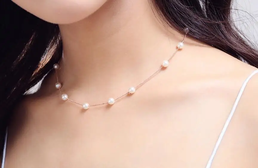 Jclowsexy, 925 пробы, серебряные ювелирные изделия, 12 шт., 6 мм, жемчужная коробка, цепочка, колье, ожерелье, ожерелье, бижутерия для женщин