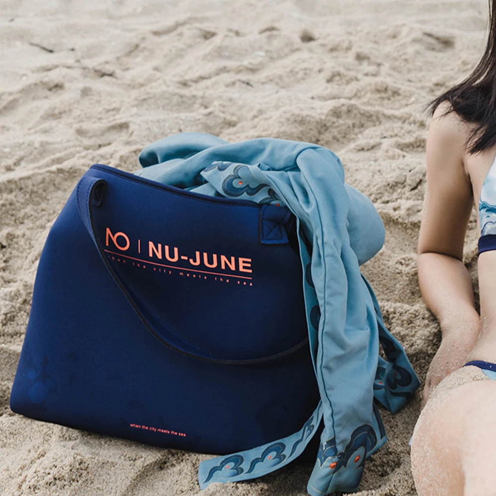 

Резиновая сумка Nu-June, спортивный мешок на шнурке для плавания, танцев, пляжа, для взрослых и детей