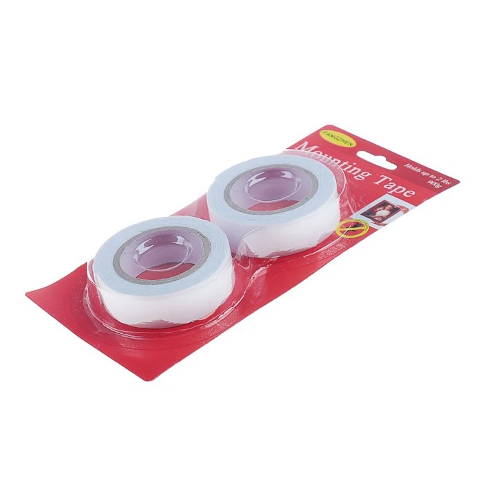 Скотч двусторонний на пенной основе 18 мм х 1 м, блистер 2 шт. оборудование Клеи Герметики Арматура Улучшение дома.