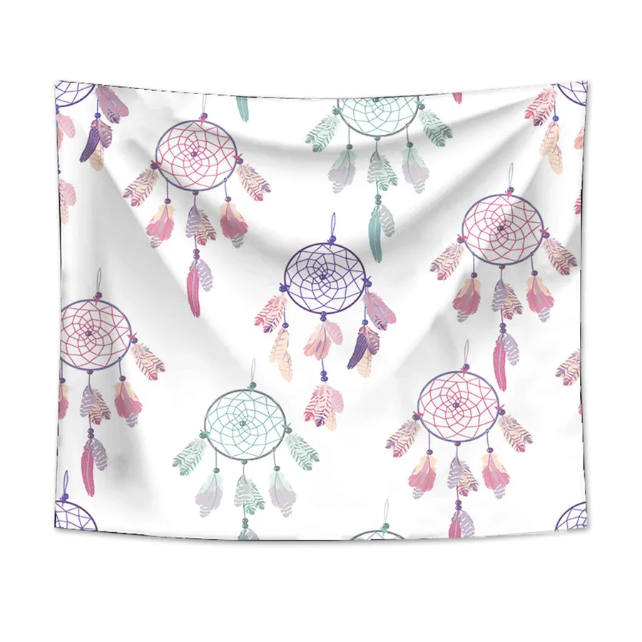 

A Dreamcatcher Tapestry Wall Hanging Sandy Beach Picnic Rug Camping Tent Sleeping Pad Home Decor Bedspread Sheet Wall Cloth