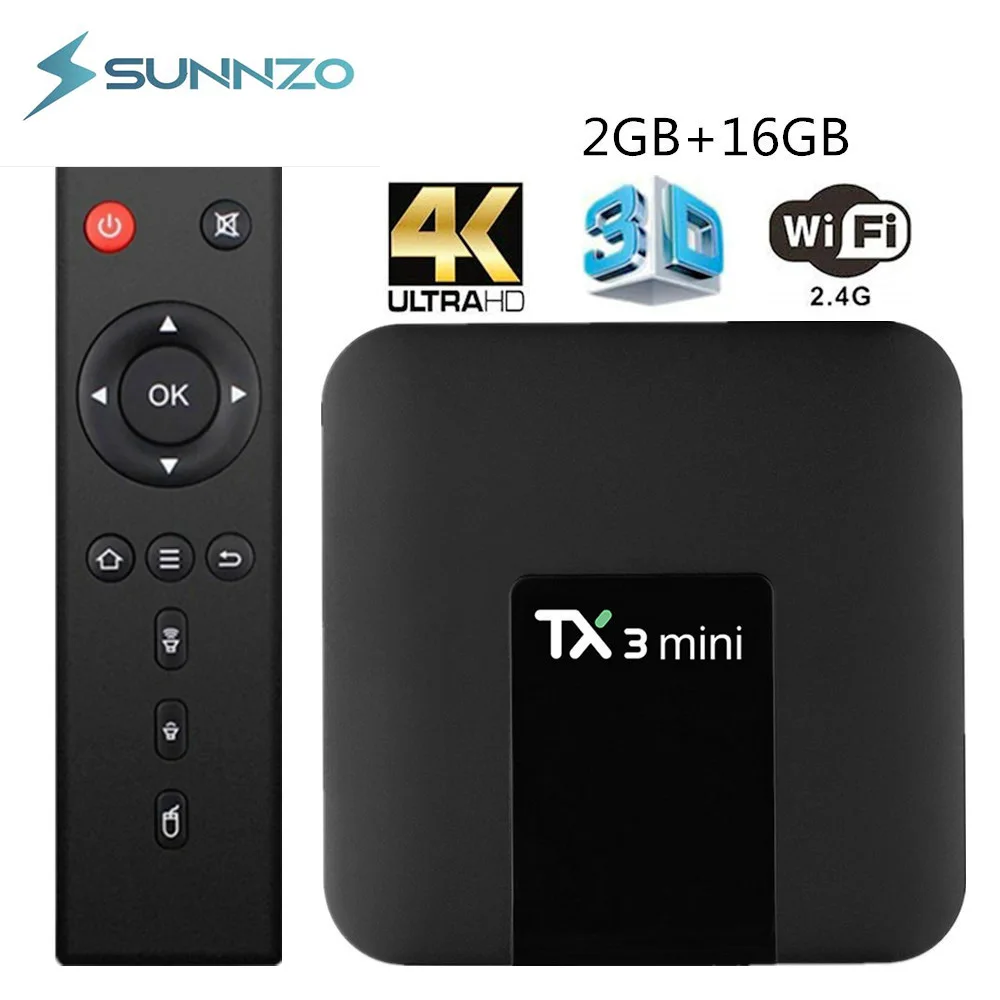 ТВ приставка TX3 mini на Android 8 1 2 + 16 ГБ 4 ГГц Wi Fi|ТВ-приставки и медиаплееры| |
