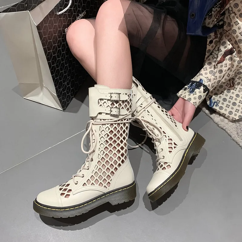 Женские ботинки с перекрестной шнуровкой FEDONAS Классические Вечерние из