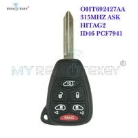 remtekey oht692427aa remote head key 6 button 315mhz for chrysler 200 sebring for jeep commander
