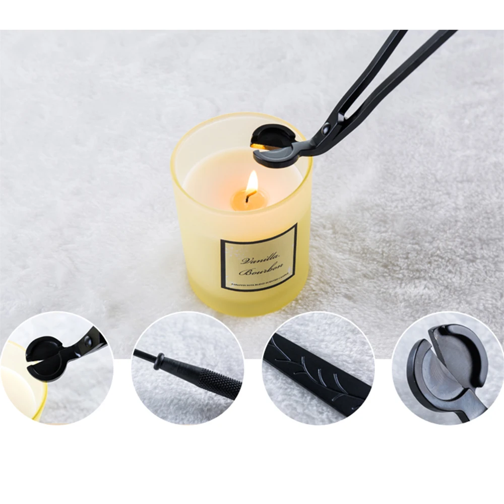 Лампы в форме свечи триммер для фитилей Нержавеющая сталь масляная лампа