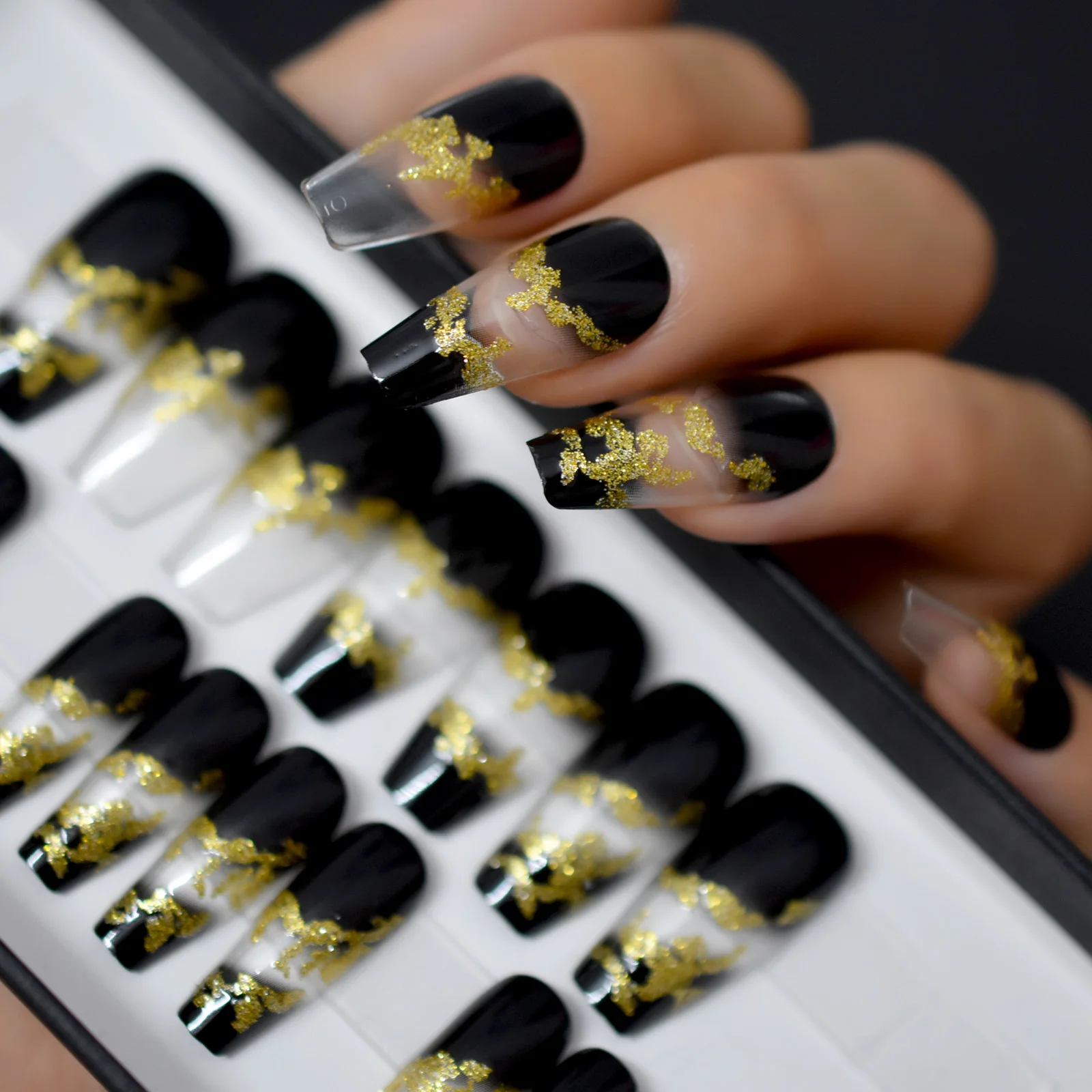 On False Nails Full Fingernails Wear Tips Custom Logo Box