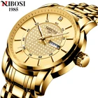 Часы мужские кварцевые из нержавеющей стали с автоматической датой, 30 м