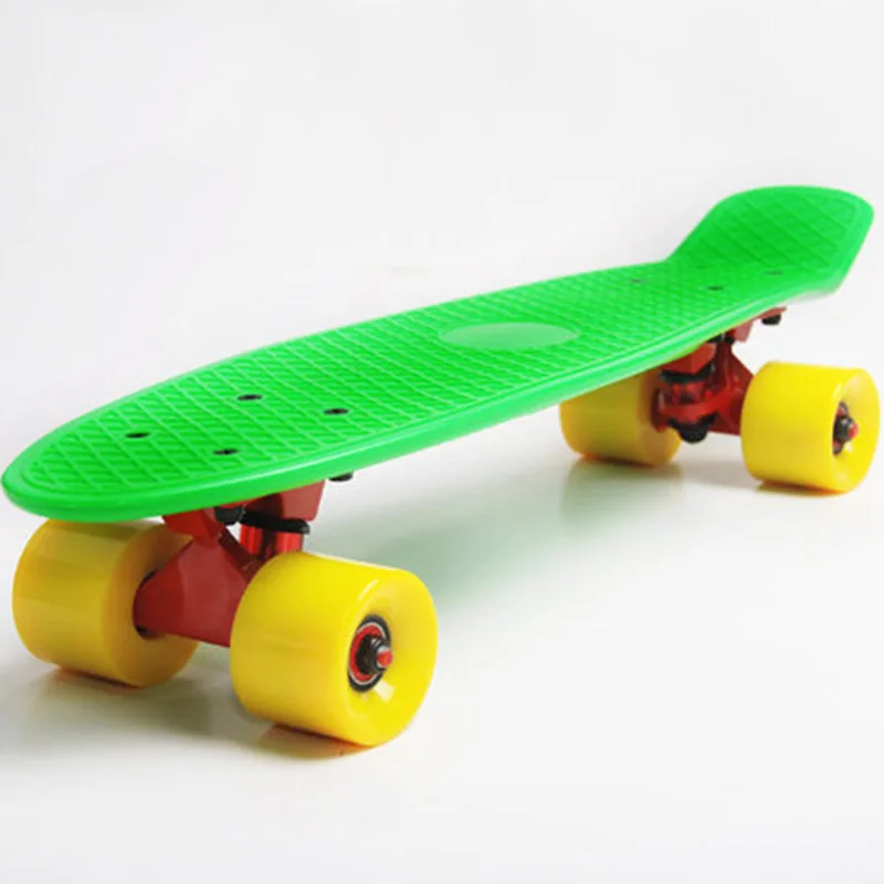 

High Quality Outdoor Street Pastel Mini 22" Skateboard Cruiser Penny Board Skate Fish Board Retro Longboard Plastic Scooer