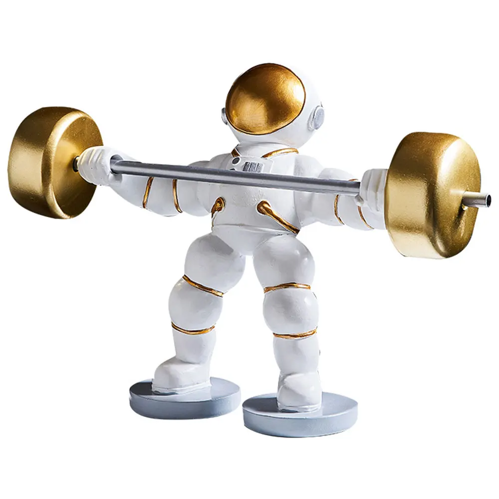 Креативная фигурка астронавта для тяжелой атлетики статуя Забавный космический