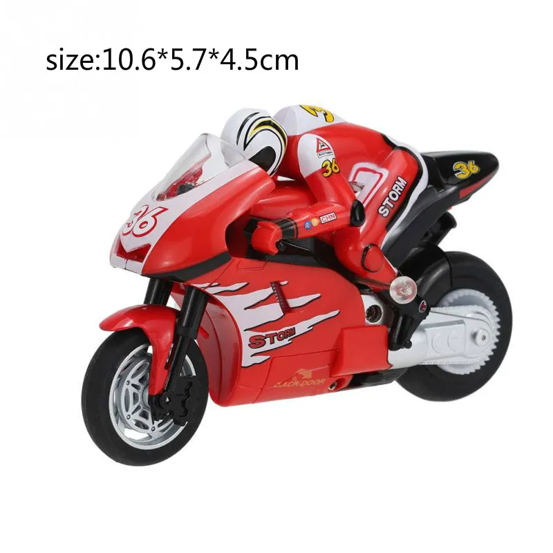 Red without box Creat Mini Moto RC мотоцикл электрический высокоскоростной нитро пульт дистанционного управления автомобиль перезарядка 2,4 Ghz гоночный мотоцикл мальчика игрушка подарок 8-15 - Цвет: Red without box