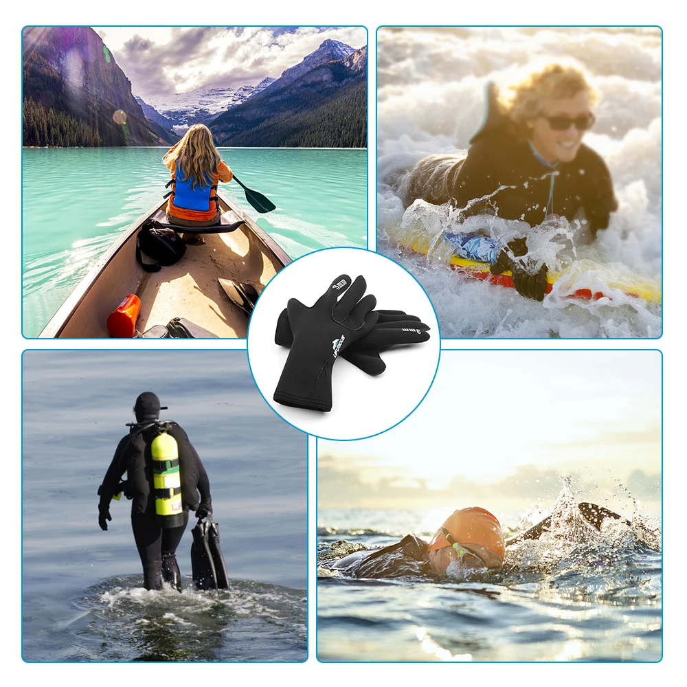 

Diving Gloves Women Men 3MM Neoprene Wetsuit Gloves Snorkeling Gloves for Snorkeling Swimming Surfing Sailing Kayaking Diving