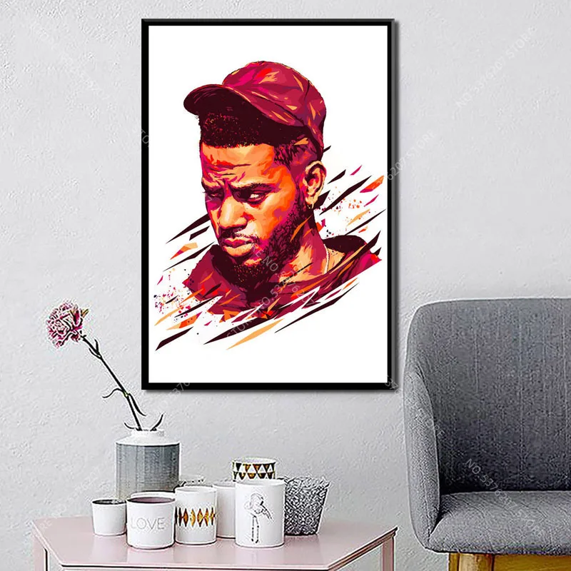 Художественный Декор G121 Настенная картина J Cole Трэвис Скотт популярный рэпер