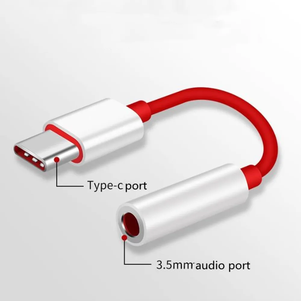 Переходник для наушников Oneplus с USB Type C на 3 5 мм Aux внешний звук кабель