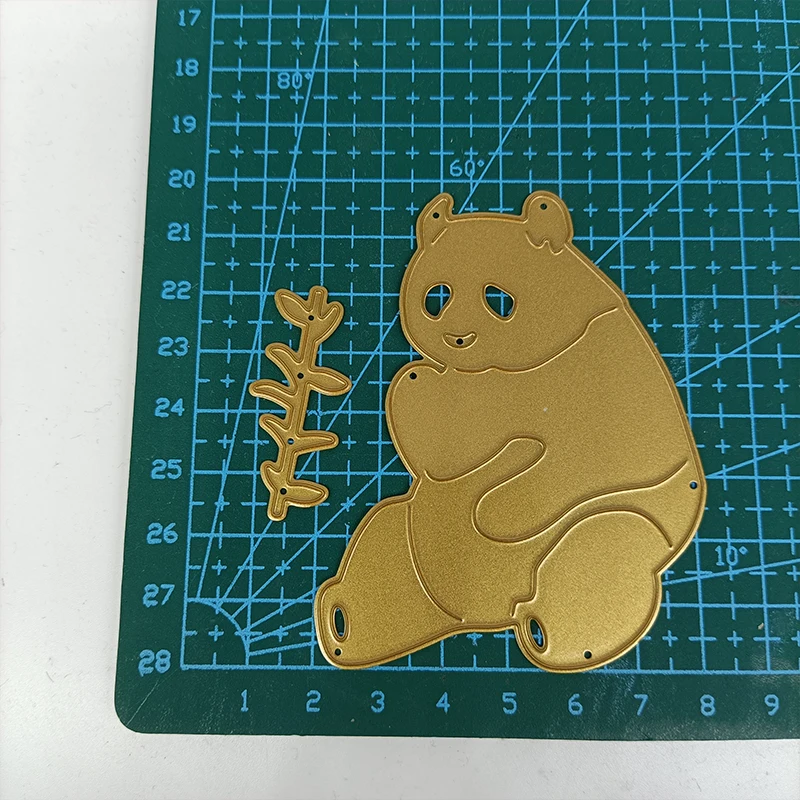 

Металлические Вырубные штампы, мультфильм панда, сделай сам, фотоальбом, тиснение, декор 2021, шаблон