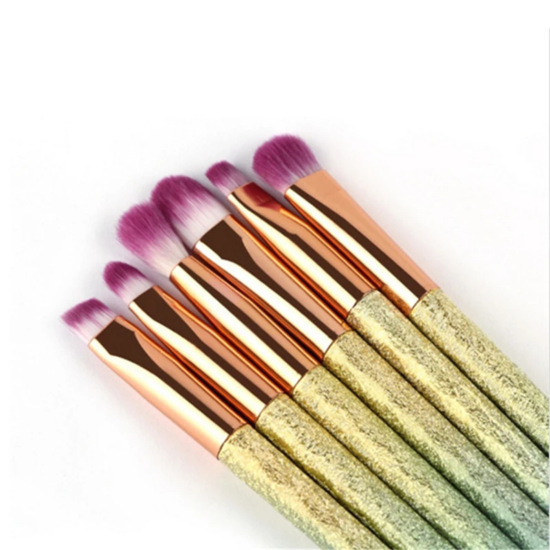 Кисти для макияжа 6 шт градиент тени век Кисть смешивания кисти бровей волокна