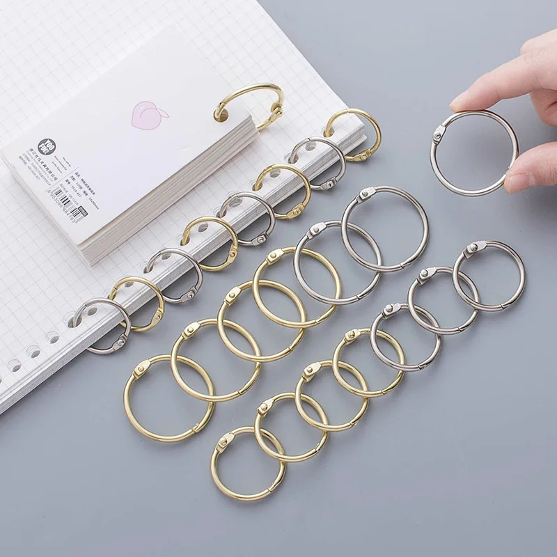 4/6/8 шт Биндер из металлических колец 20-32 мм альбомы Сделай Сам свободные листья