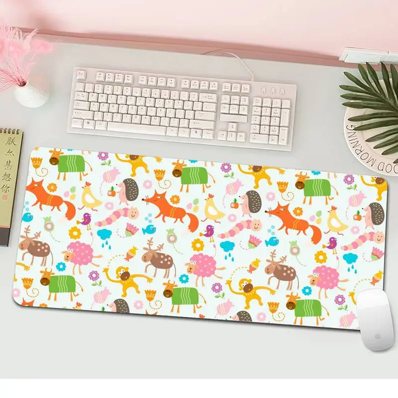 

Animal Cute Fox Computer Laptop Anime Mouse Mat Gaming Mousemat XL Large Keyboard PC Desk Mat Takuo Anti-Slip Comfort Pad