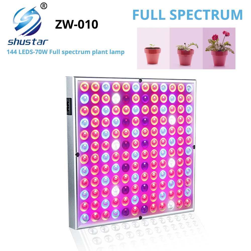 

144LEDS Full Spectrum LED Grow Light 70W Phyto Lamp AC85-265V Plant light for Plants Flowers Seedling Cultivation