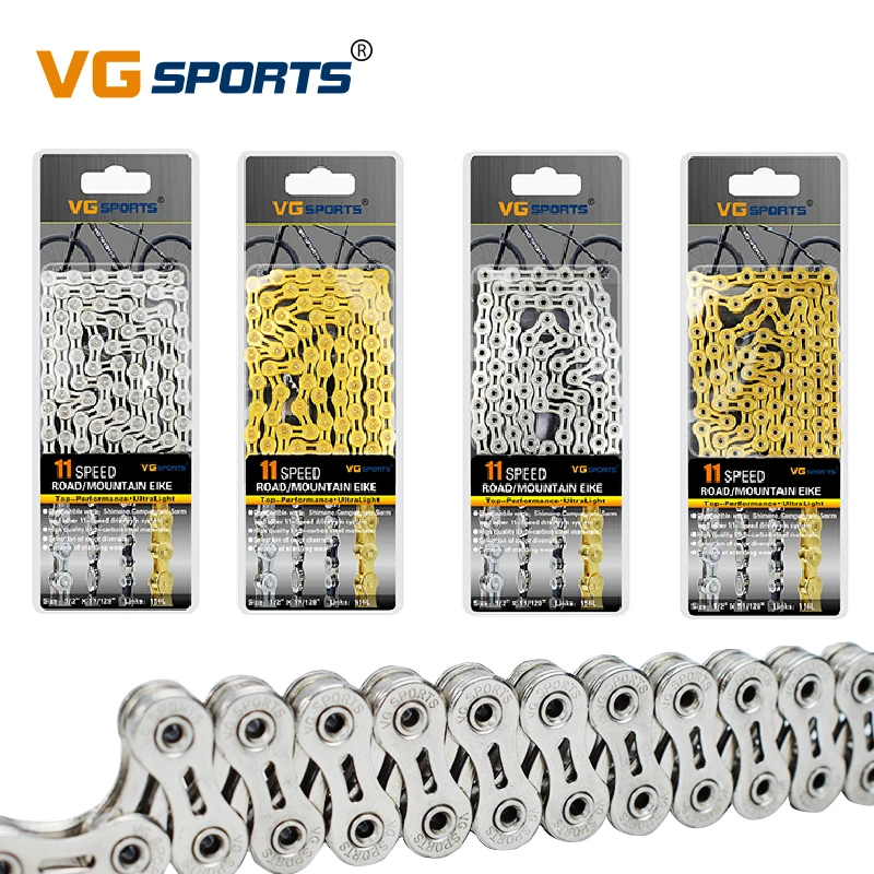 VG спортивный горный шоссейный велосипед 11 скоростные цепи MTB 116L для велоспорта