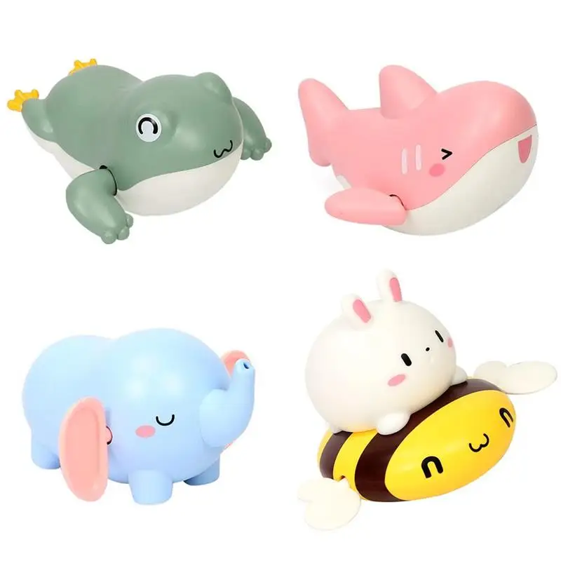

Bath Toys Baby Water Chain Clockwork Cute Cartoon Animal Tortoise Infant Swim Penguin Fish Wound-Up Kids Beach Water Bath Toy