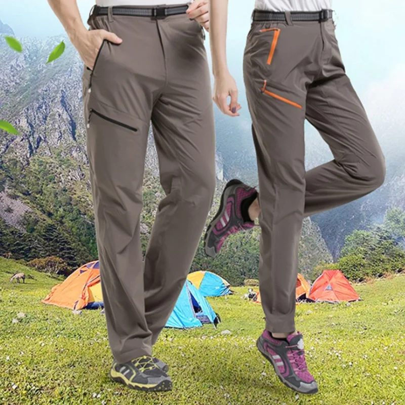 TRVLWEGO Outdoor Camping &amp Hiking Pants Women Summer Thin Quick Dry Climbing Trekking Trousers Female Easy Elastic Travel Black | Спорт и