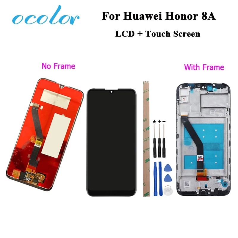 Ocolor для Huawei Honor 8A ЖК-дисплей и сенсорный экран с рамкой дигитайзер в сборе |