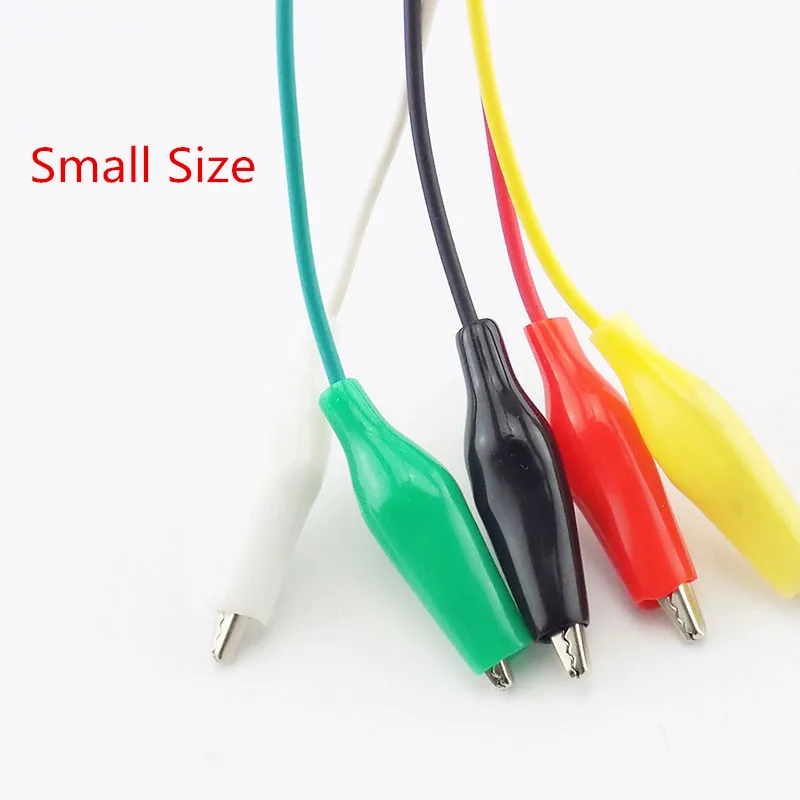 1/5/10 шт зажимы для аллигатора провода двухсторонние крокодила тестовая Перемычка