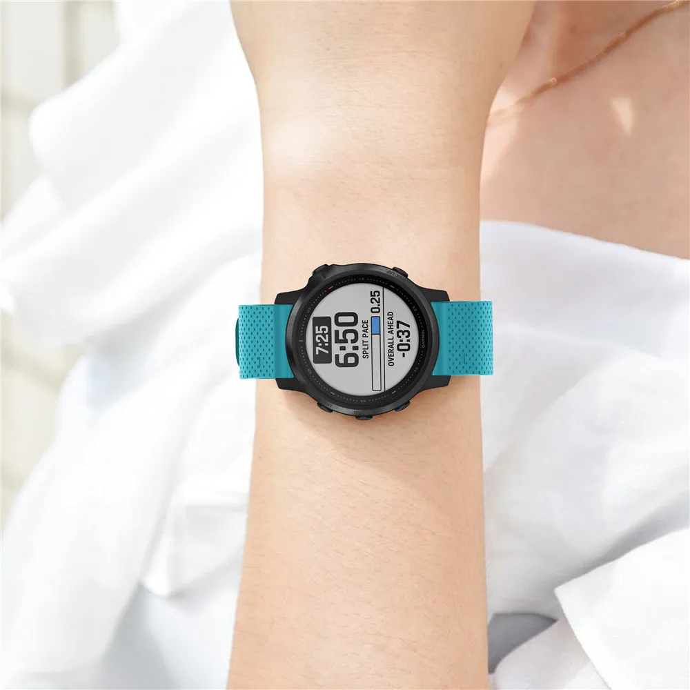 20 мм ремешок для часов Garmin Fenix 6S часы с быстрым выпуском легко подходят силиконовый ремешок на запястье ремни для Garmin Fenix 5s Plus ремень