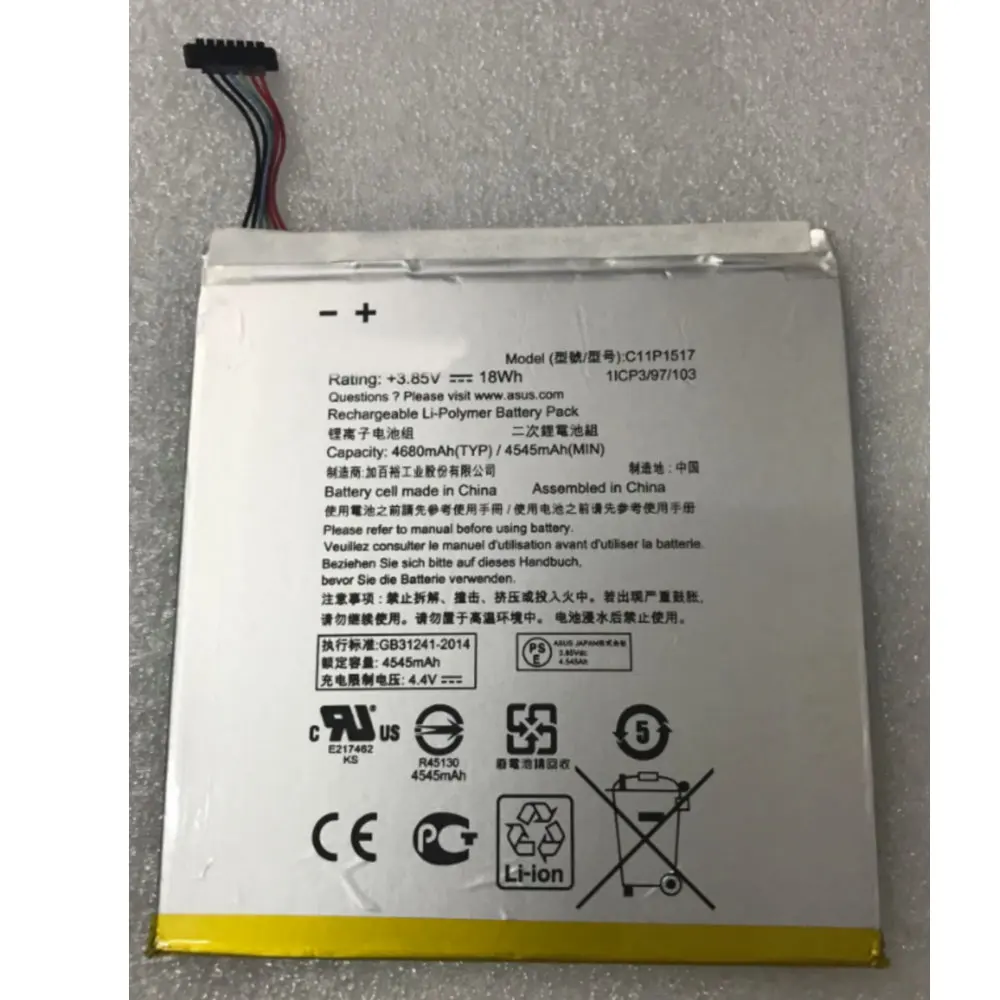 Аккумулятор оригинального размера для ASUS ZENPAD 10 Z300M Z300CNL 6B P00C C11P1517 4680