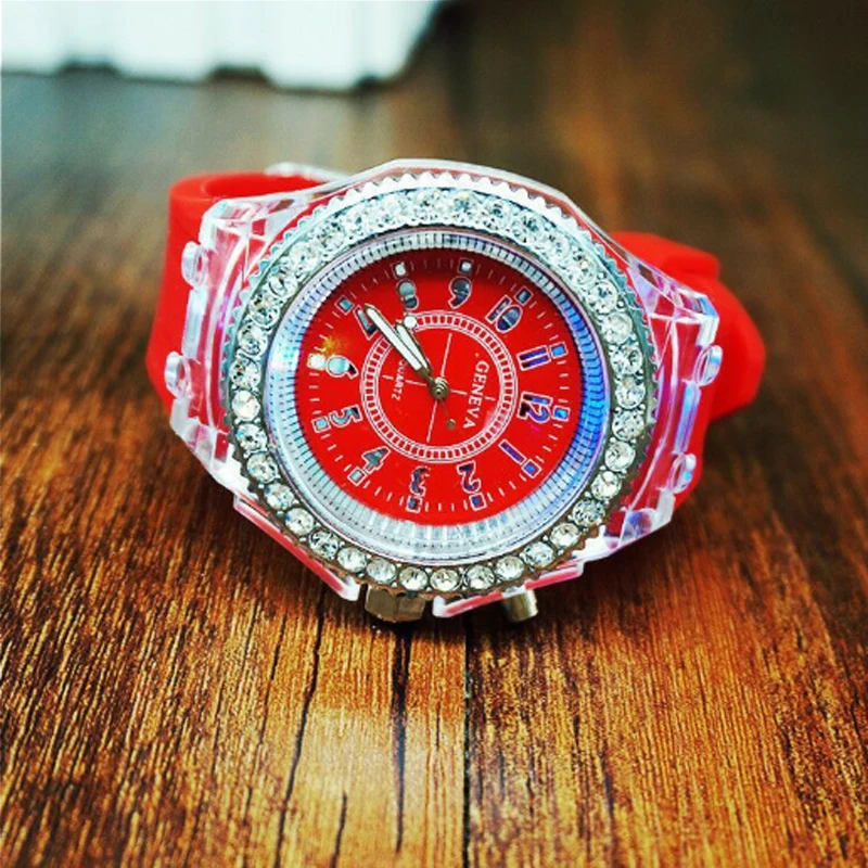 Светящиеся часы светодиодный светильник личностные тренды студенческие для