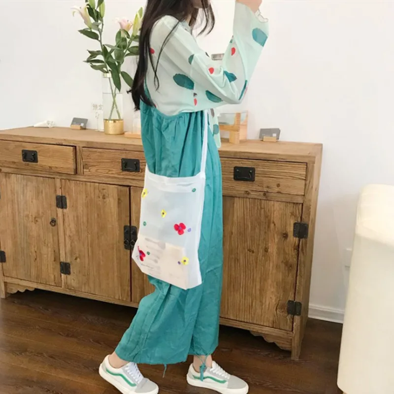 

Canvas Shoulder Purse Handbag Shopping Bags For Shopper Daily Female Environmental Storage Reusable Foldable Totes