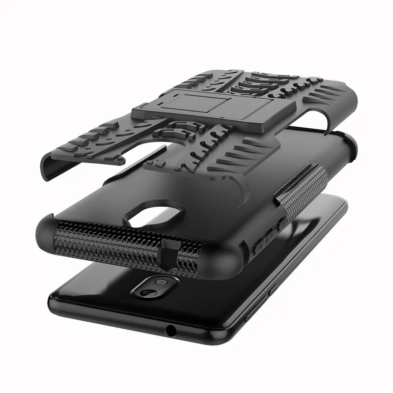 For Nokia 2.1 2.2 2.3 3.2 4.2 6.2 7.1 7.2 Plus Dazzle Shockproof Soft Silicone Hard PC Dual Armor Back Case Stand Holder Cover | Мобильные